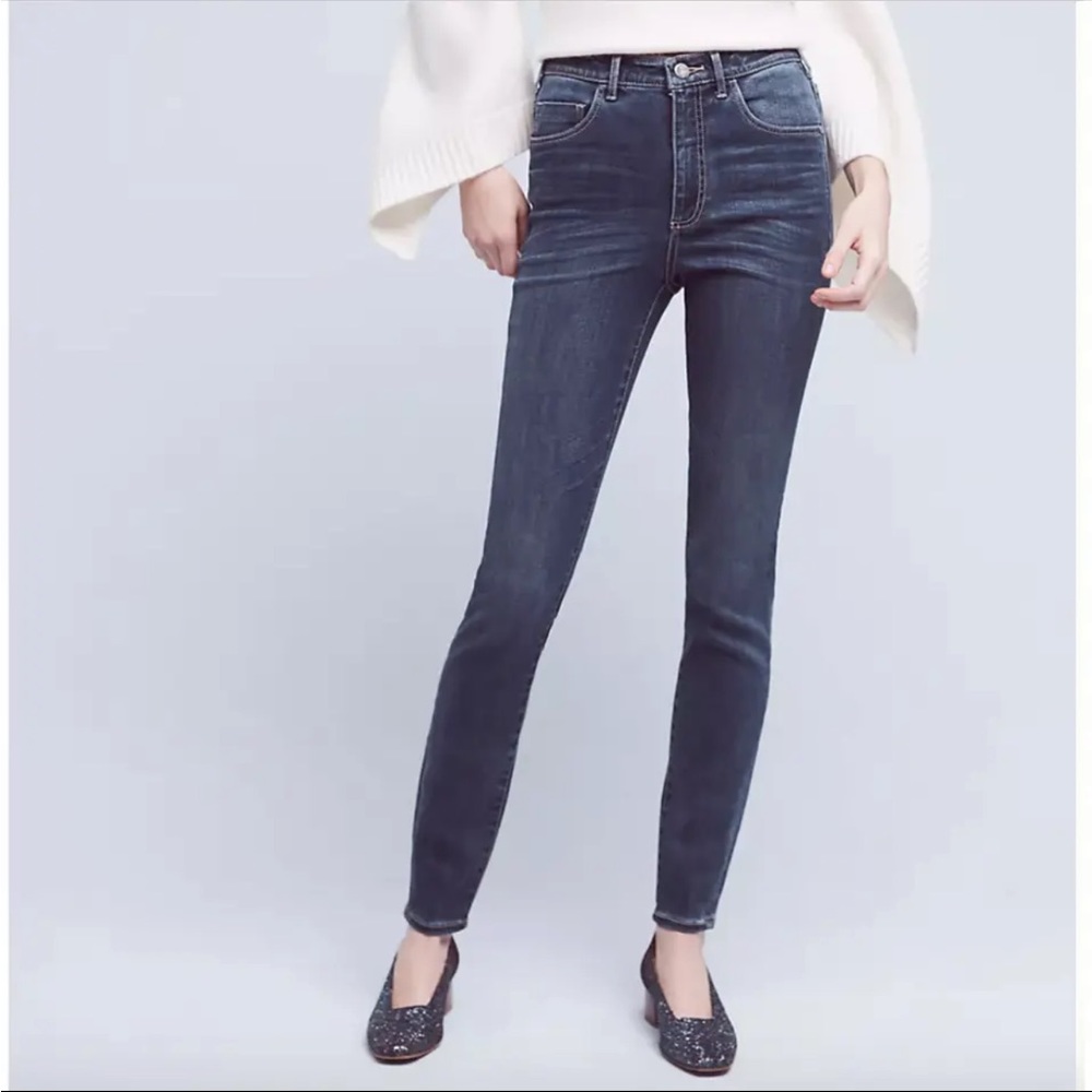 Anthropologie Pilcro Superscript High Rise Jeans Vintage Wash Size 32